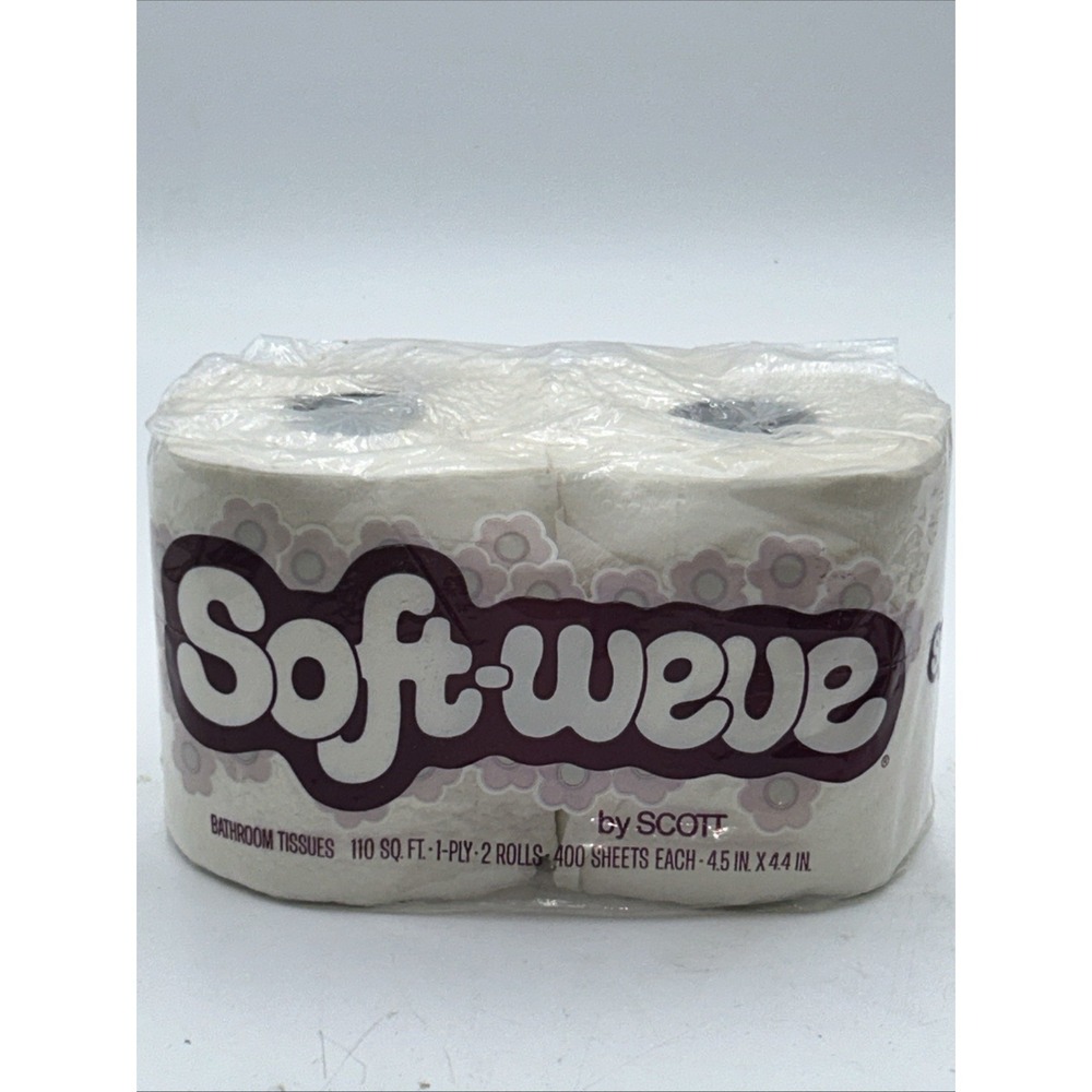 Vintage Scott Toilet Paper Soft-Weve 1980 Original Package Movie Prop